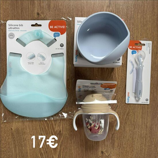 Dāvanu komplekts ,, Mācos ēst,, 