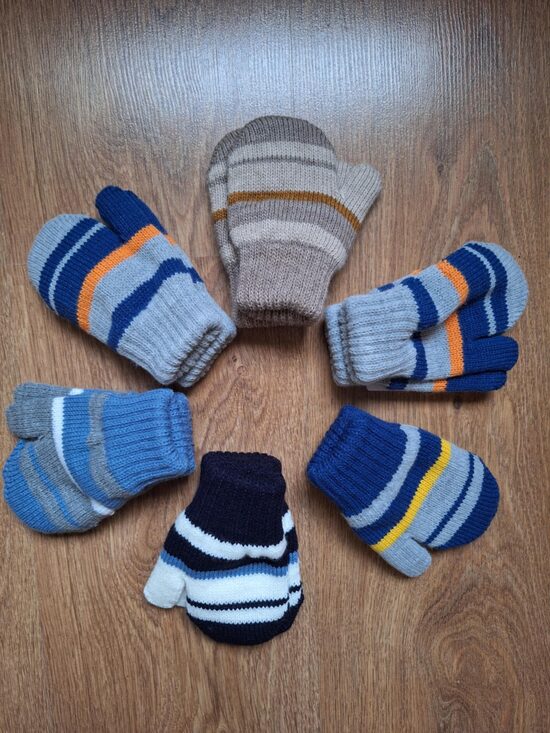 JAUNUMS! Cimdi siltie dūraiņi dubultie : 0-1 gadi