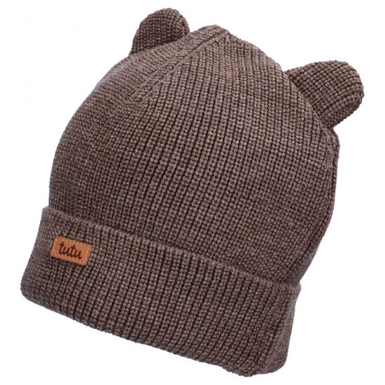 JAUNUMS! 3-006843,  100% Merino vilnas cepure ar austiņām  50-54 izmērs (4-7 gadi )