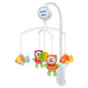 Baby Mix muzikālais karuselis ar plīša rotaļlietām