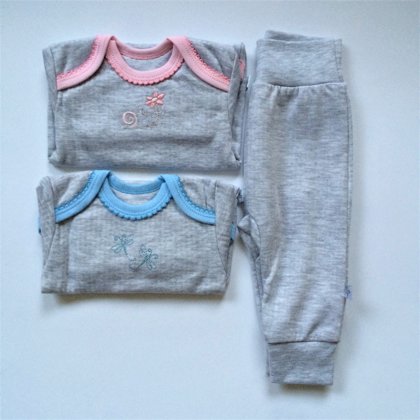 Komplekts Pelēks-3: 68; 74; 80 izmērs