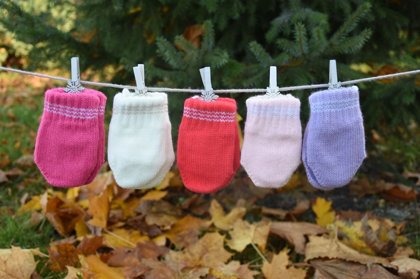 Cimdiņi mazuļiem rudens: 11 izmērs (0-1 gadi)