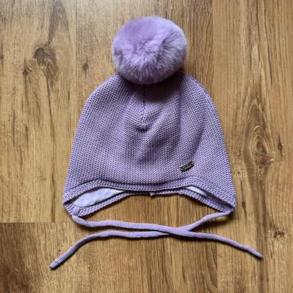 JAUNUMS! 3-006832 Merino vilnas cepure ar bumbuli izmērs: 48-52