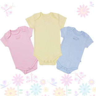 Bodijs īsām piedurknēm: 68, 74, 80 izmērs (3 krāsas)