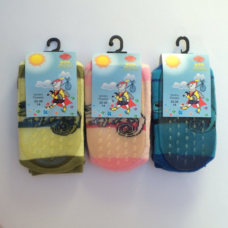 Bērnu zeķītes ar ABS pārklājumu 23-26 izm.