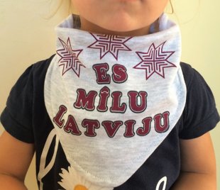 Kokvilnas lakatiņi "Latvija" 1-4g.v.