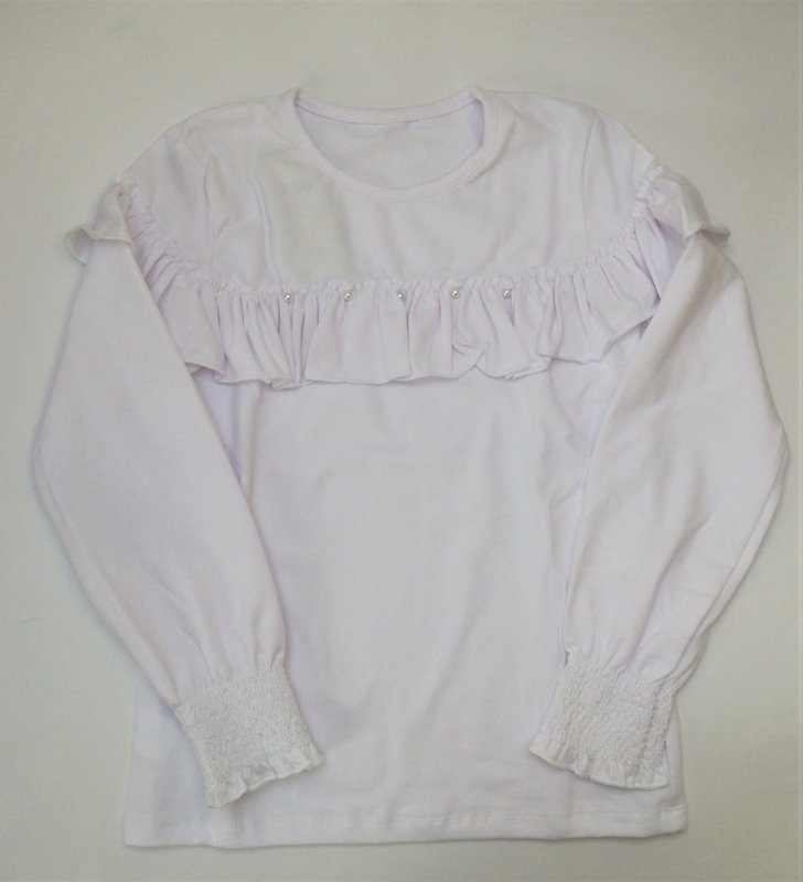 Svinīgs garroku krekliņš: izmērs 74; 80; 86; 92; 98, 104, 110, 116, 122, 128, 134, 146, 152, 158