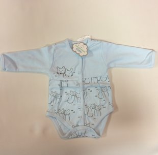 Organic bodiji garām piedurknēm: izmērs: 56, 62, 68