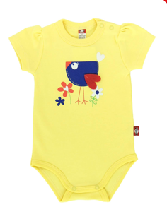 Bodijs ar īsām piedurknēm: izmērs: 68, 74, 80, 86