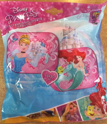 Automašīnas saulessargs komplekts: 2gb. "Princess"