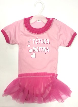 Īsais bodijs ar svārciņiem: izmēri : 62, 68, 74, 80, 86 