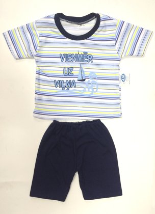Komplekts īsais puikām: izmērs: 74, 80, 86, 92, 98, 104