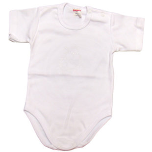 GAMEX balts bodijs īsām piedurknēm: izmērs: 56, 62, 68, 74, 80, 86, 92